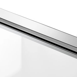 Prostokątna kabina prysznicowa przyścienna prawa 80x100x100 Atlas Rea Chrom