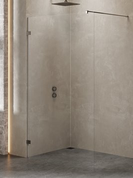 Stal szczotkowana ścianka prysznicowa 70 cm EXK-7090 Avexa Gunmetal Brushed New Trendy