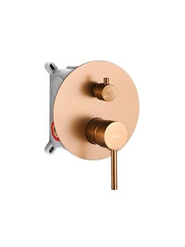 Bateria wannowa podtynkowa box Lungo Rea miedź szczotkowana