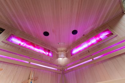 Sauna sucha fińska piec 6 KW Harvia BC60 + kamień solny 180X180X200CM MO-EA4CS Mazur