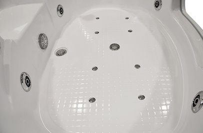 Wanna łazienkowa z hydromasażem Spa narożna 150x150 cm MO-0312