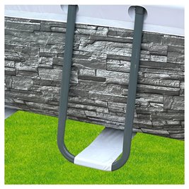 Duży basen ogrodowy stelażowy prostokątny Avenli Rocky 400x200 cm