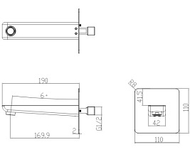Wylewka wannowa Parma WD CR Omnires