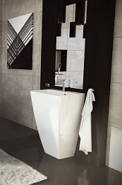 Umywalka wolnostojąca z lanego marmuru Parma UWBO Marble+