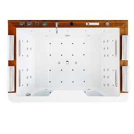 Dwuosobowa wanna z hydromasażem 192x131 Zefir Hydrosan