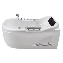 Wanna z hydromasażem narożna 140x80 cm Lemur 796 Hydrosan Lewa