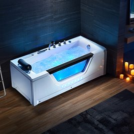 Wanna z hydromasażem prostokątna 162x75 cm Gomera 938C Hydrosan