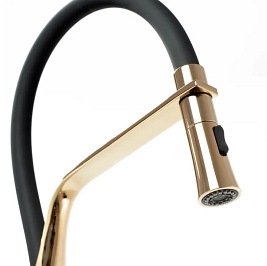 Czarna bateria kuchenna Castor Black Gold Mat Rea