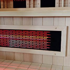 Sauna Combo na podczerwień + fińska 5-osobowa 150x150 cm Moss1 6KW