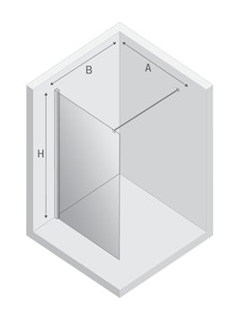 Ścianka prysznicowa 80 cm EXK-0009 New Modus New Trendy