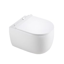 Biała miska wc wisząca Rimless LAKE-WH-TR-01 Tornado Hydrosan