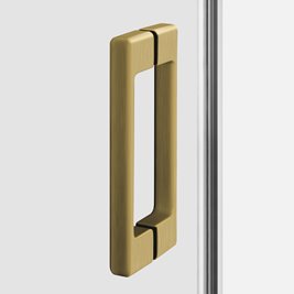 Drzwi prysznicowe rozsuwane lewe kolor złoty szczotkowany 100 cm D-0784A Prime New Trendy Gold Brushed