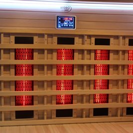 Sauna Combo na podczerwień + fińska 6 osobowa 200x200 cm Moss2 8KW