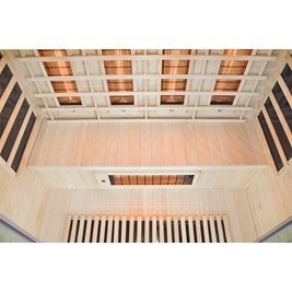 Sauna na podczerwień 4-osobowa 175x120 cm grzejniki kwarcowe i karbonowe Alta5 Infrared