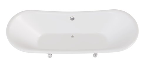 Wanna wolnostojąca czarna Amelia 190 Łapy Chrom