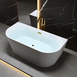 Wanna wolnostojąca przyścienna korek złoty 170 cm Carlo Led Hydrosan