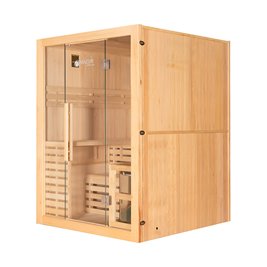 Sauna sucha fińska piec 4,5 KW Harvia BC45 + kamień solny 150X150X200CM MO-EA3S XL Mazur