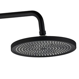 Czarny zestaw prysznicowy z wylewką Rebel Rea