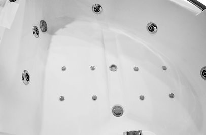 Wanna łazienkowa Spa z hydromasażem narożna 150x150 cm MO-0311