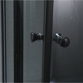 Kabina prysznicowa zabudowana na niskim brodziku kwadratowa 90x90 WSH314B-90