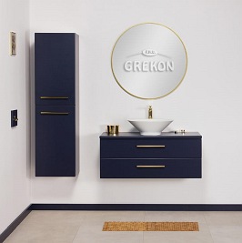 Szafka wisząca z umywalką nablatową 100 cm Belli Gold Gante