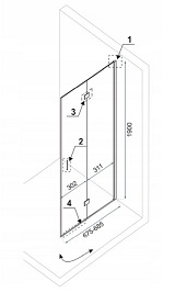 Kabina prysznicowa MySpace Double 70x80