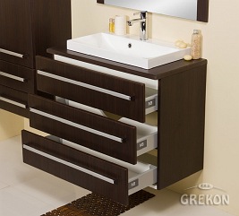Szafka z umywalką 80/39/3 FKS seria Fokus Wenge Mat