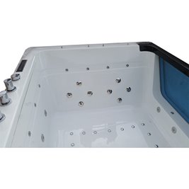 Wanna z hydromasażem prostokątna 170x130 cm Tugela-BL