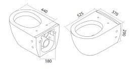 Miska wisząca Rimless WC City Cerastyle