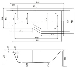 Wanna + parawan 2S Integra 150 Prawa Besco