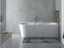 Wanna przyścienna narożna prawa korek klik-klak chrom 170 cm Zoya Besco