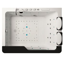Wanna z hydromasażem prostokątna 170x130 cm Tugela-BL