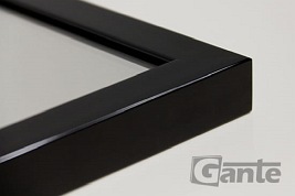 Lustro łazienkowe prostokątne 100x65 cm czarna rama