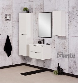 Biała szafka łazienkowa wisząca 30x72 Victa Gante