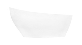 Wanna wolnostojąca + klik-klak chrom Keya Besco 165x70 cm