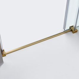 Złote drzwi prysznicowe do wnęki 105-110 cm rozsuwane SH03CG szkło 8 mm