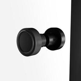 Kabina prysznicowa New Trendy Kalibra 2D drzwi podwójne uchylne kolor czarny mat 90x120 cm K-5104