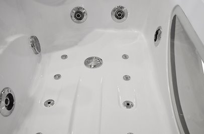 Wanna z hydromasażem spa prostokątna Turbo+ 168x86 cm MO-1633