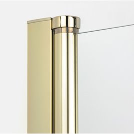 Złota kabina prysznicowa prostokątna 80x90 K-4369 New Soleo Light Gold New Trendy