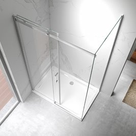 Kabina prysznicowa prostokątna 130x90 szkło 8 mm ZES-KZ22D-130X90