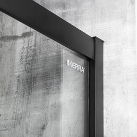 Kabina prysznicowa czarny profil 80x80x170 cm Aruba GL BL Kerra