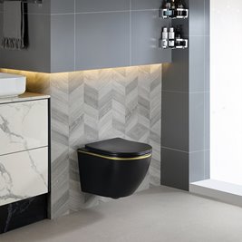 Zestaw podtynkowy stelaż GEBERIT DUOFIX + miska PEAK-MTB-GL-RIM-03 + przycisk DELTA 20 biały