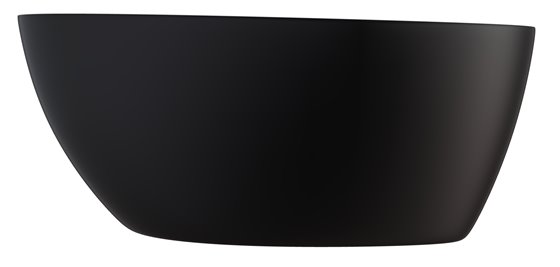 Czarno-biała matowa wanna wolnostojąca z konglomeratu + klik-klak złoty Goya 160 B&W Matt Besco WMMC-160GKG