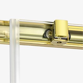 Kabina prysznicowa prostokątna lewa 110x70 złota D-0422A/D-0222B Prime New Trendy Gold