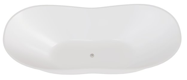 Wanna wolnostojąca 170 cm + klik-klak chrom Viya Besco WMD-170-V