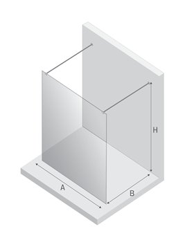 Biała ścianka prysznicowa 110 cm EXK-2268 New Modus White New Trendy
