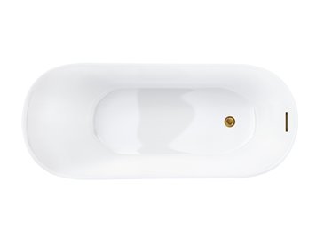 Wanna wolnostojąca Corsan Estella 170 cm korek klik-klak miedziany