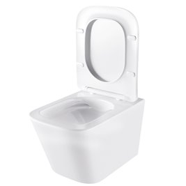 Zestaw podtynkowy stelaż GEBERIT DUOFIX + miska AQUA-WH-03 + przycisk DELTA 50 czarny mat
