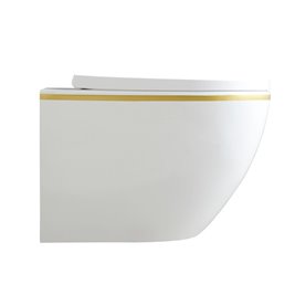 Zestaw podtynkowy stelaż GEBERIT DUOFIX + miska PEAK-WH-GL-RIM-02 + przycisk DELTA 50 chrom