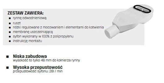Visio Slim Gunmetal New Trendy odpływ liniowy 70 cm OL-0092 ruszt stal szocztkowana
